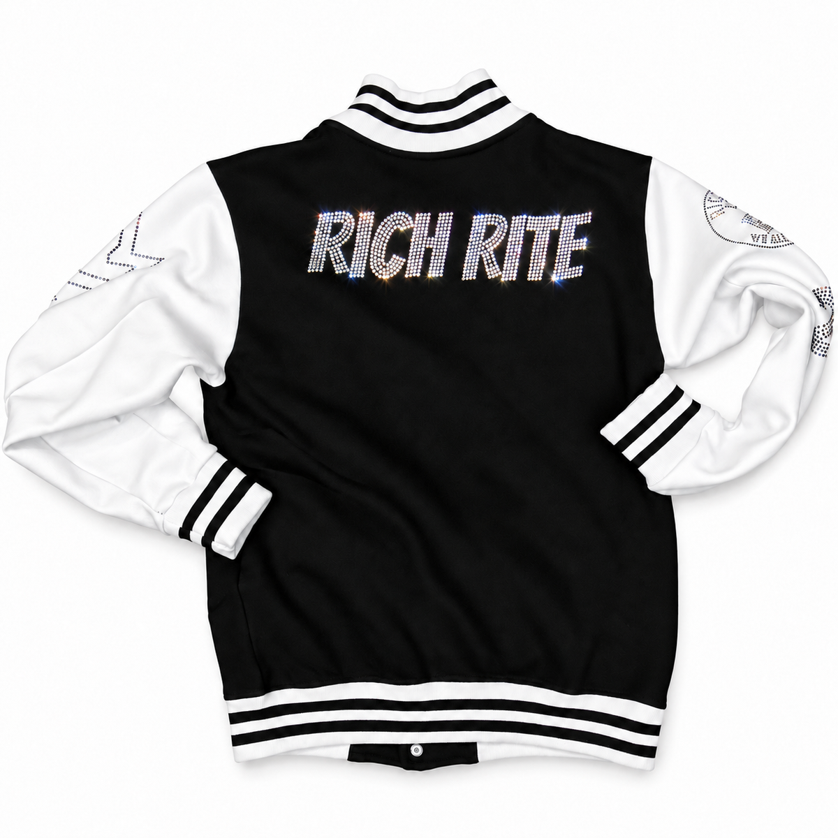 Rich Rite Rhinestone Varsity Jacket