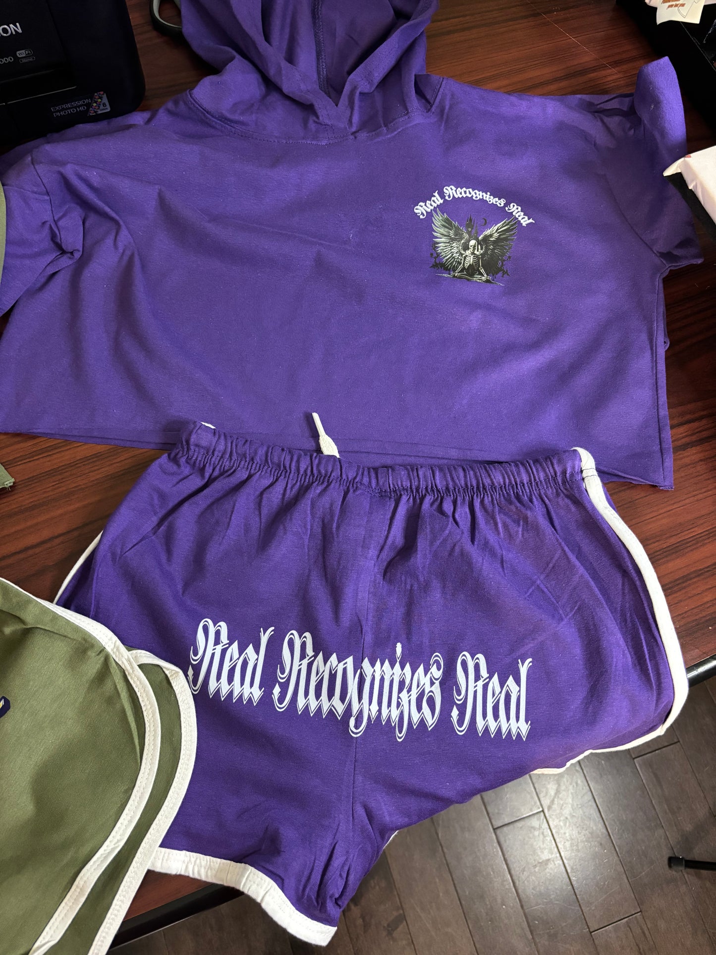 Real Recognizes Real Crop-Top Short Set