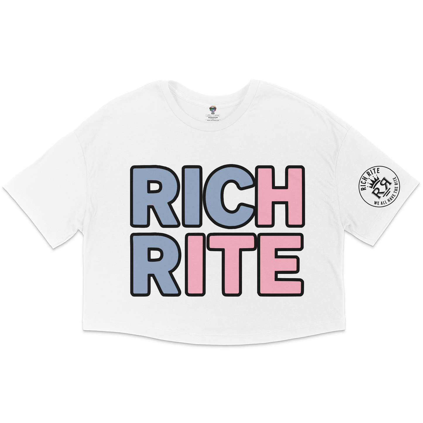 Rich Rite Cotton Candy Jersey Cropped T-Shirt