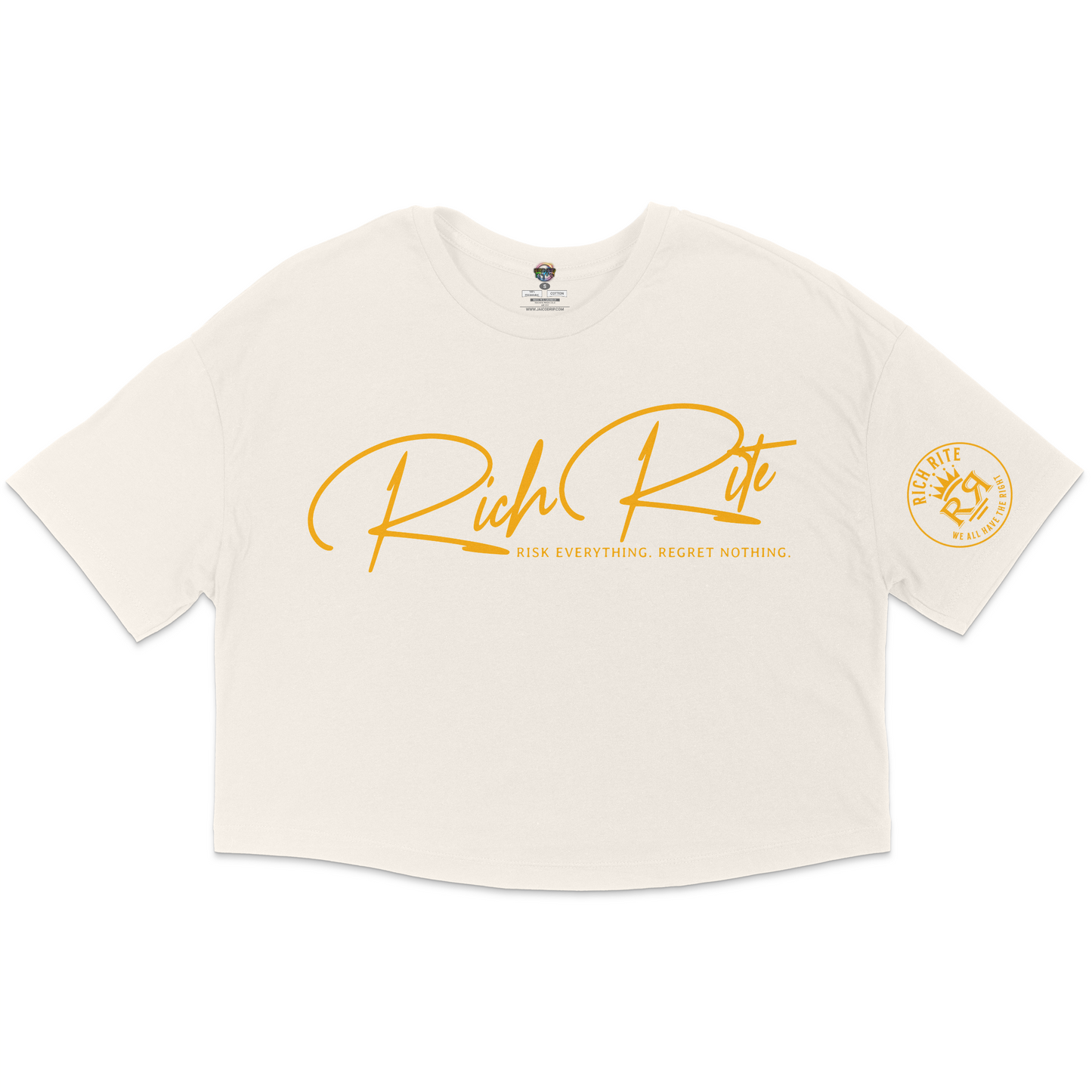 Rich Rite Gold jersey Cropped T-shirt