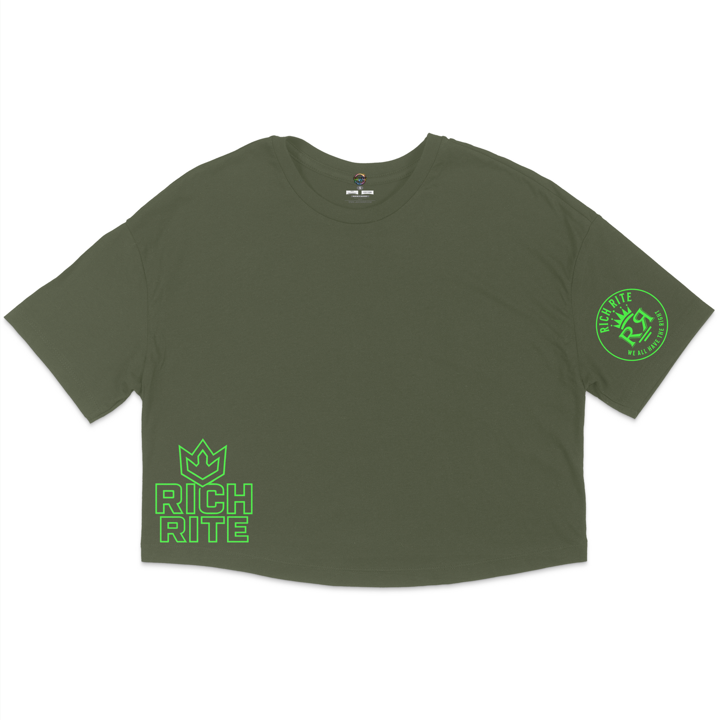 Rich Rite Crown Bottom Jersey Cropped T-Shirt