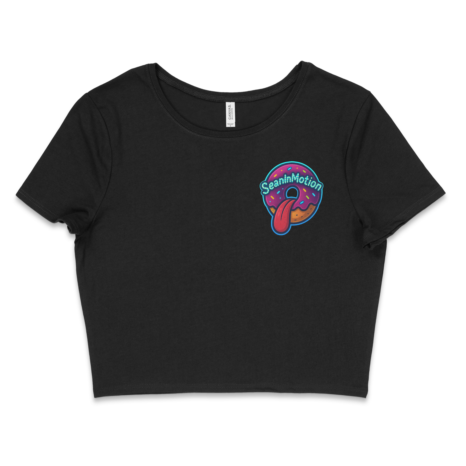 Seaninmotion Front Logo Fitted Crop Top