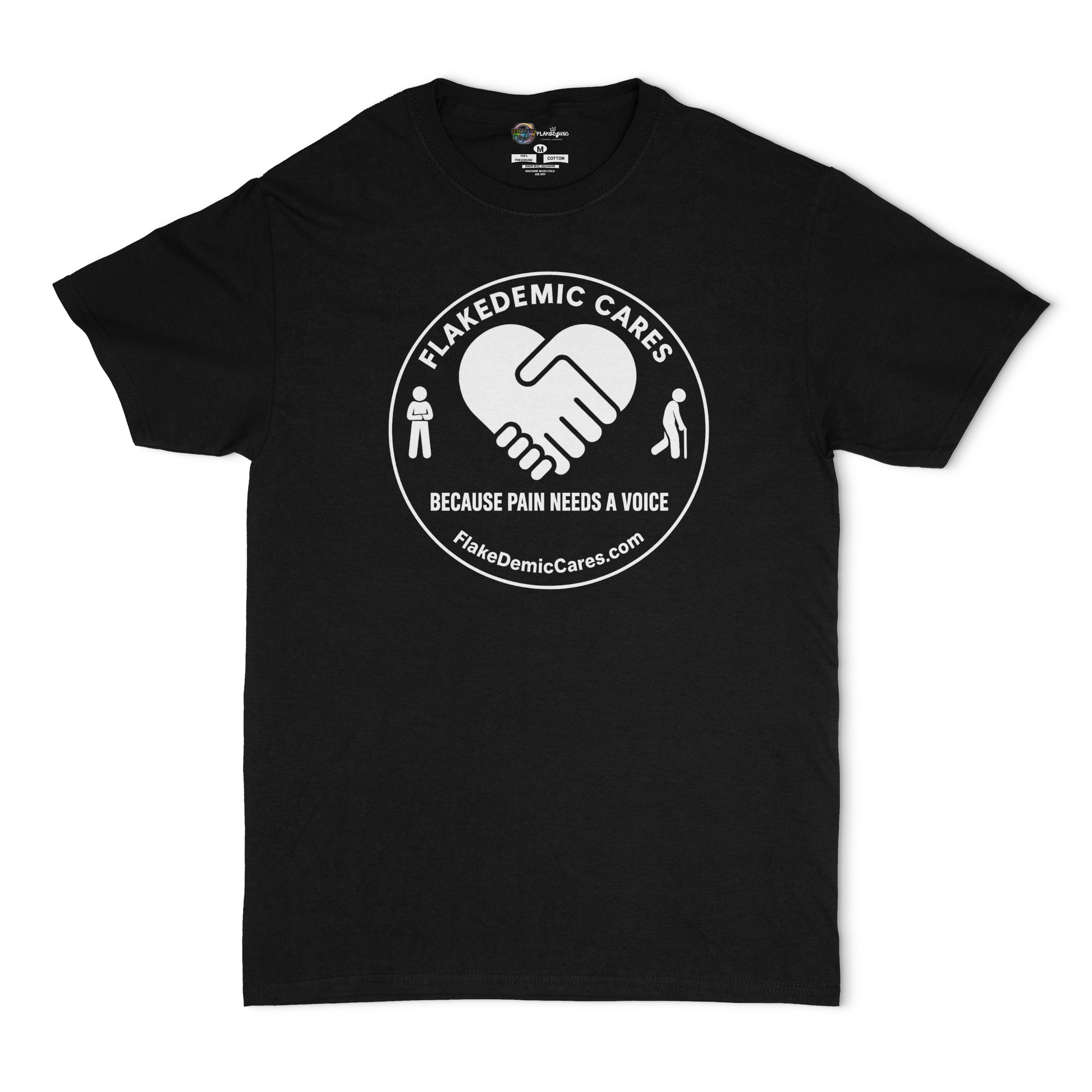 FlakeDemic Cares Logo Tee