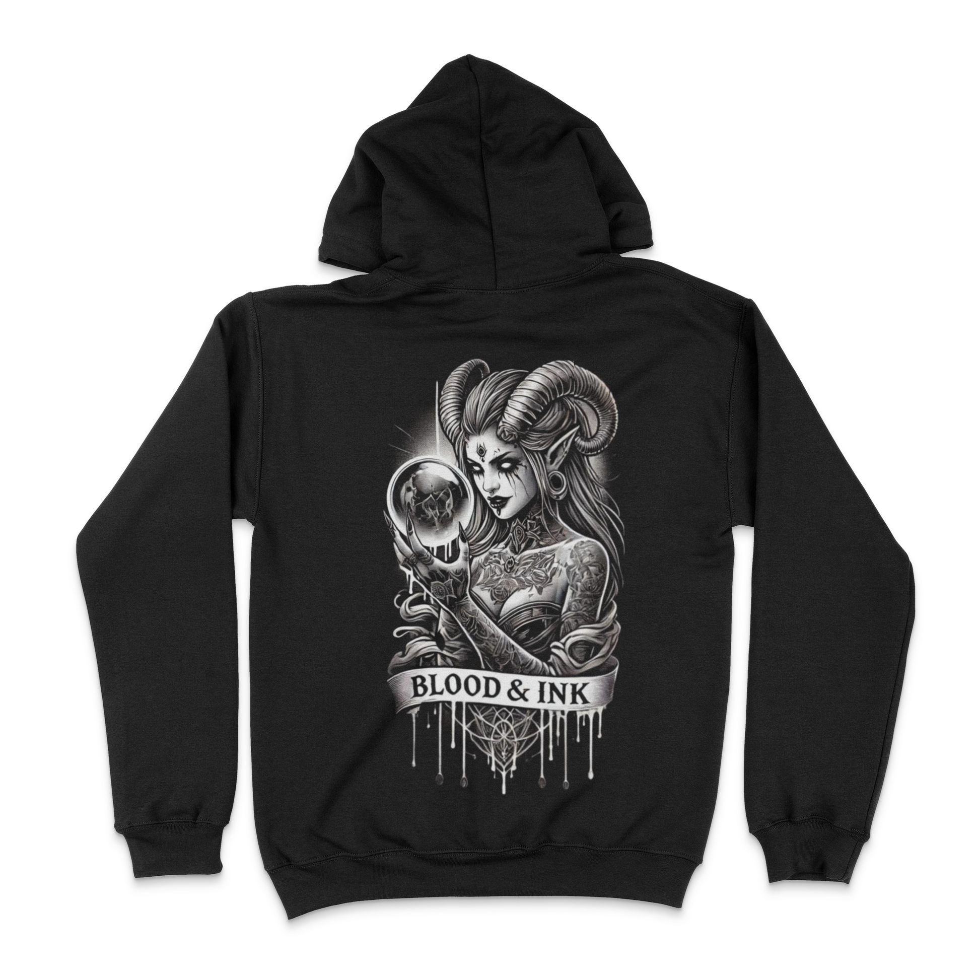 Blood and Ink Graphic Unisex Hoodie