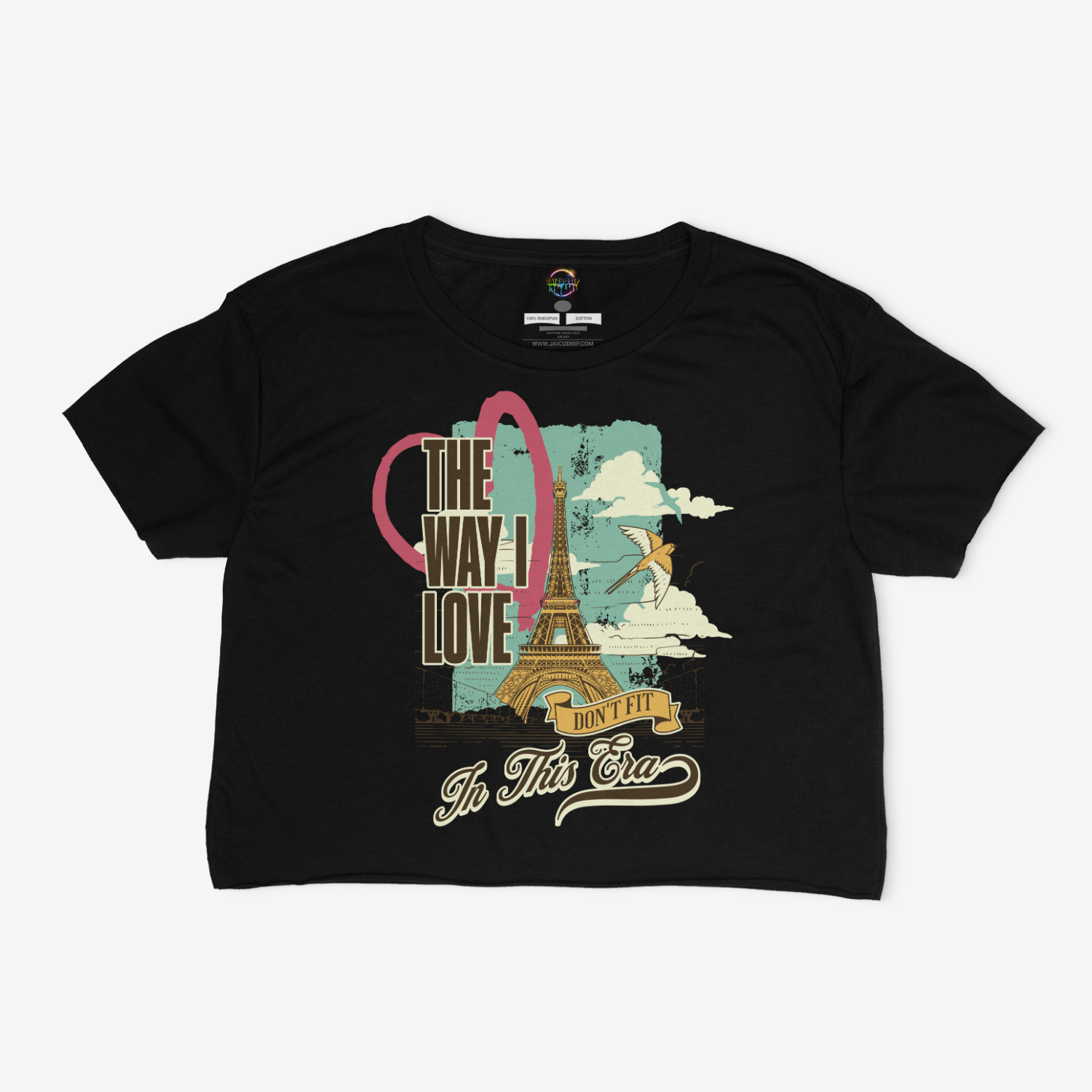 The Way I Love Don't Fit In This Era Relaxed Fit Cropped Graphic T-shirt