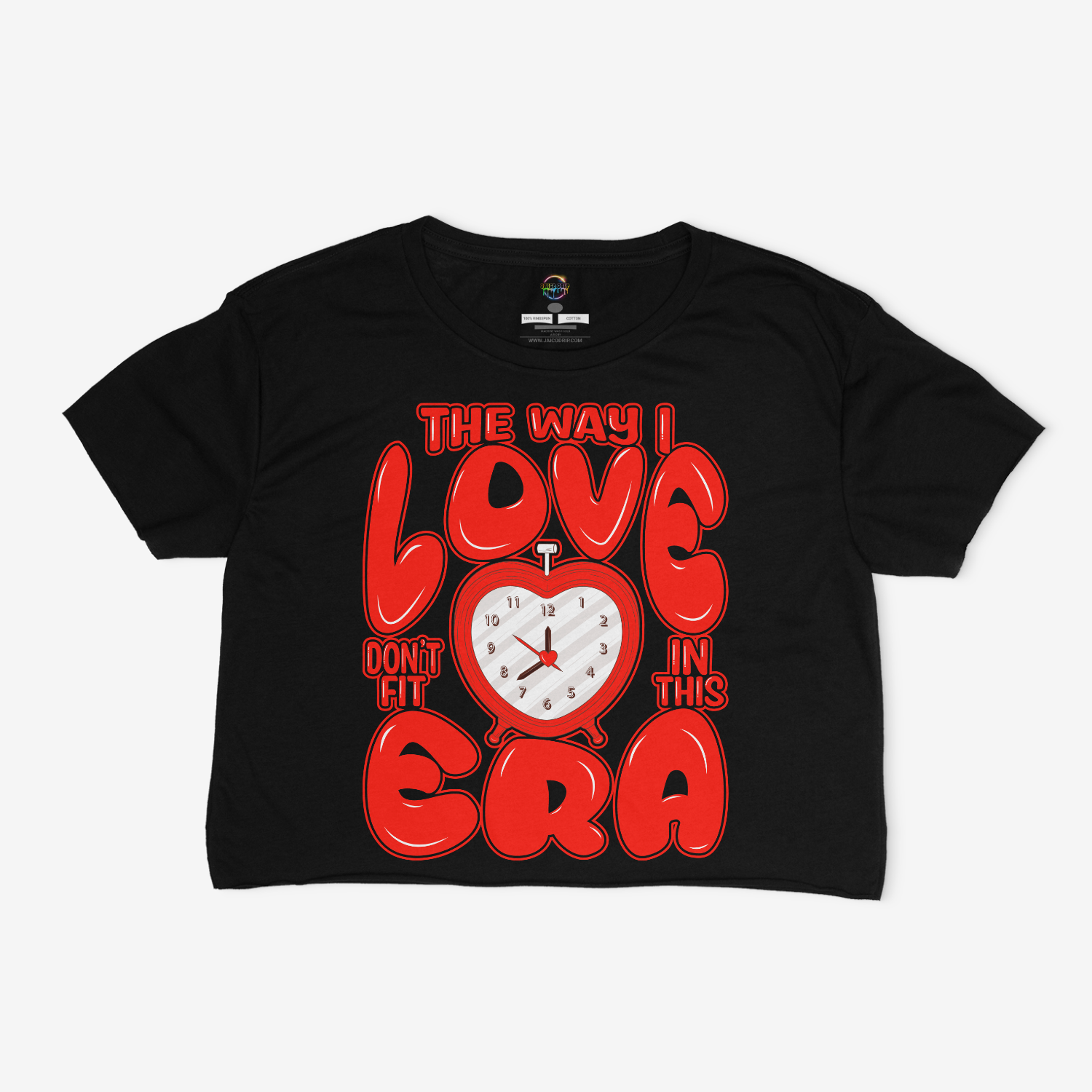 The Way I Love Don't Fit in This Era Cropped Relaxed Fit Graphic T-Shirt