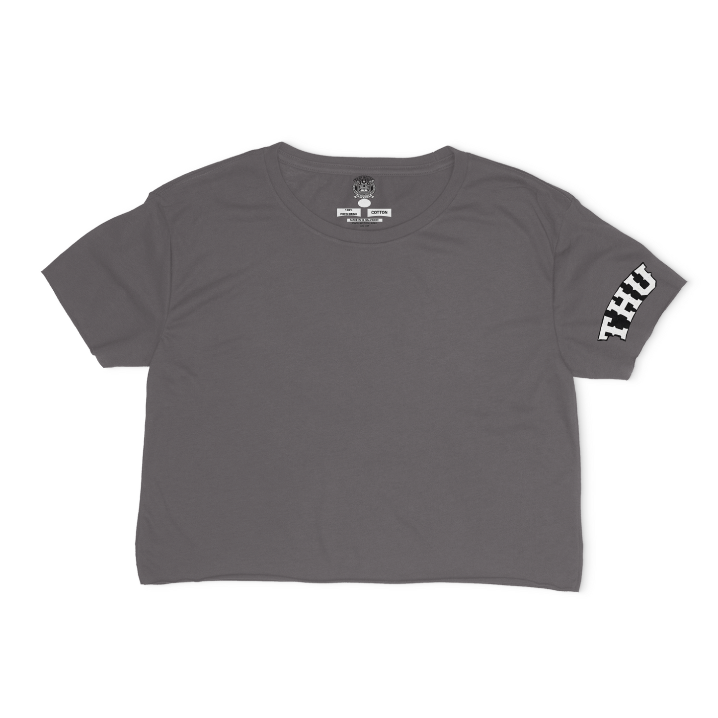 THU Logo Sleeve and Back Crop-Top