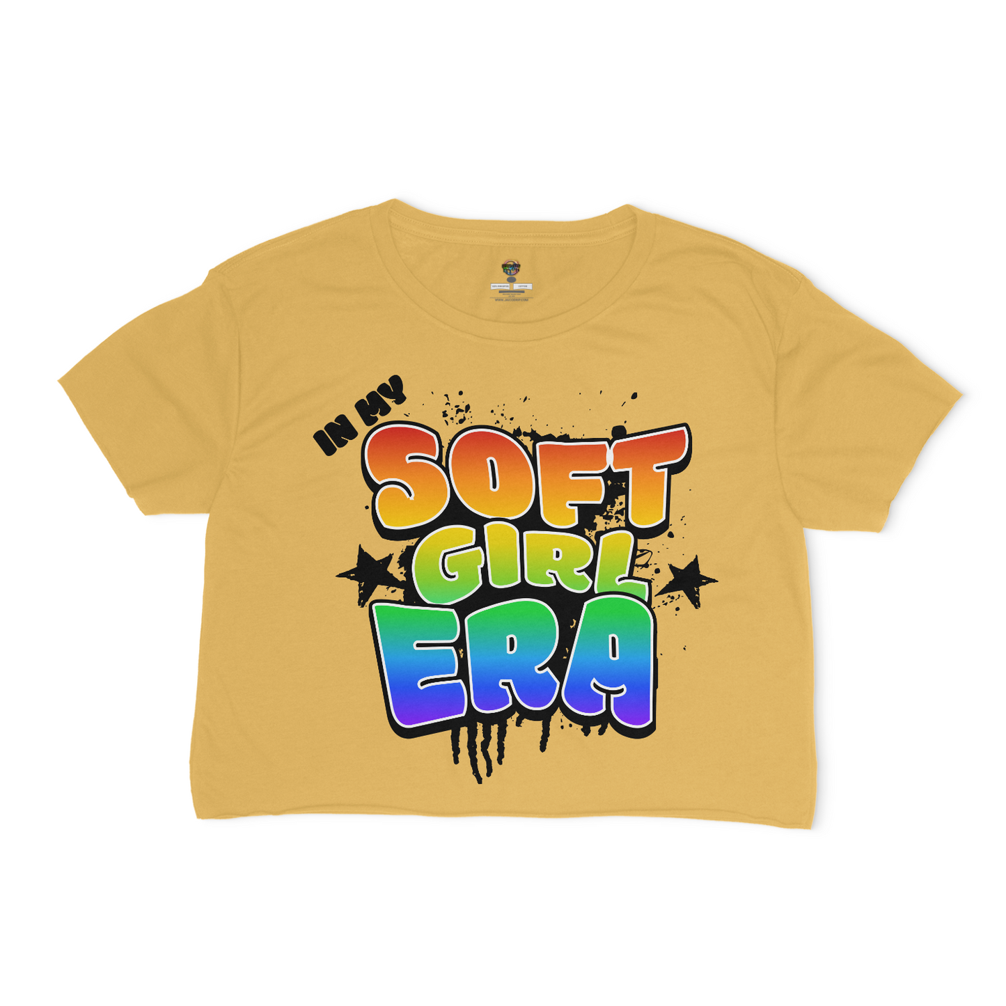 In My Soft Girl Era Relaxed Fit Cropped T-Shirt