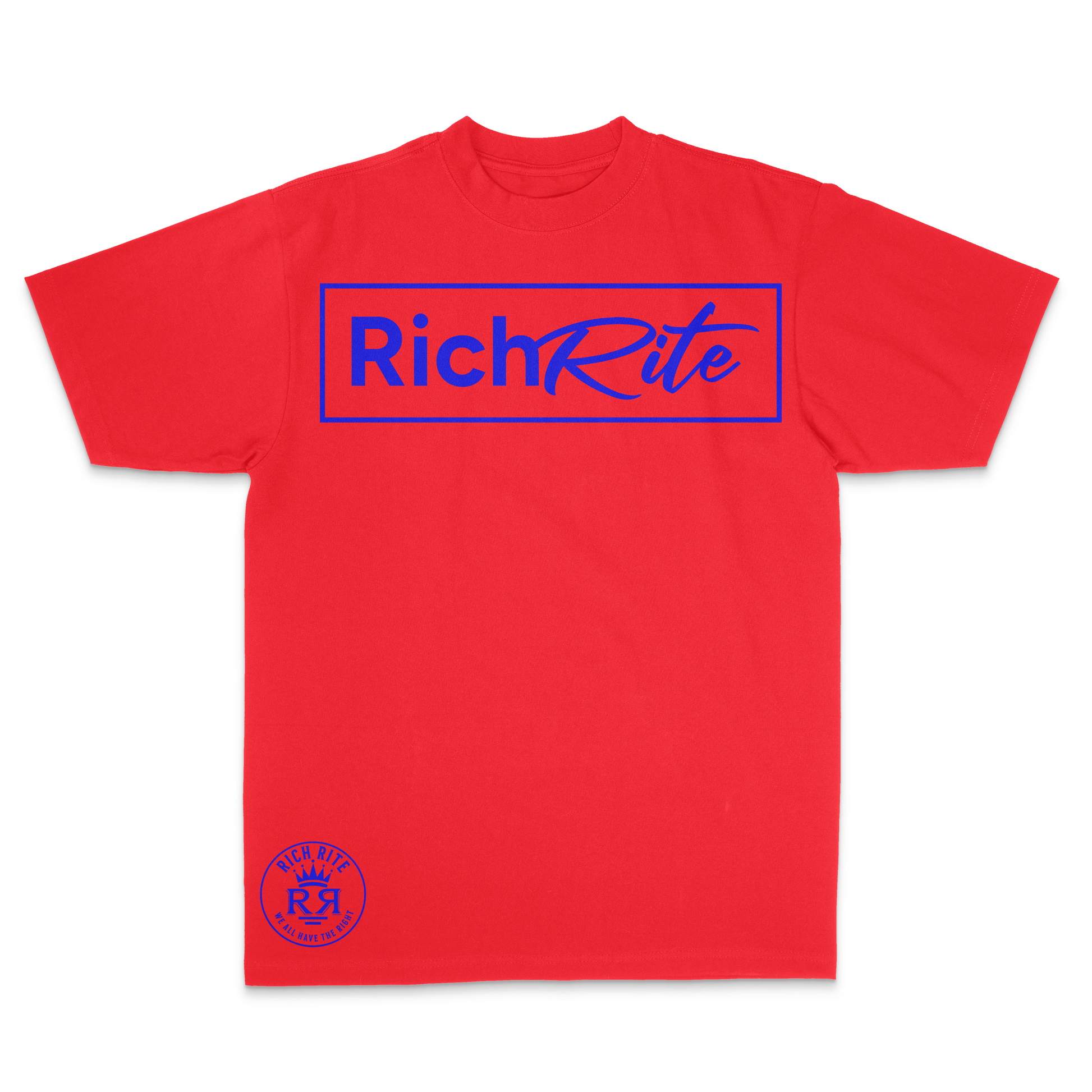 Rich Rite Blue Logo Heavyweight Unisex Hoodie