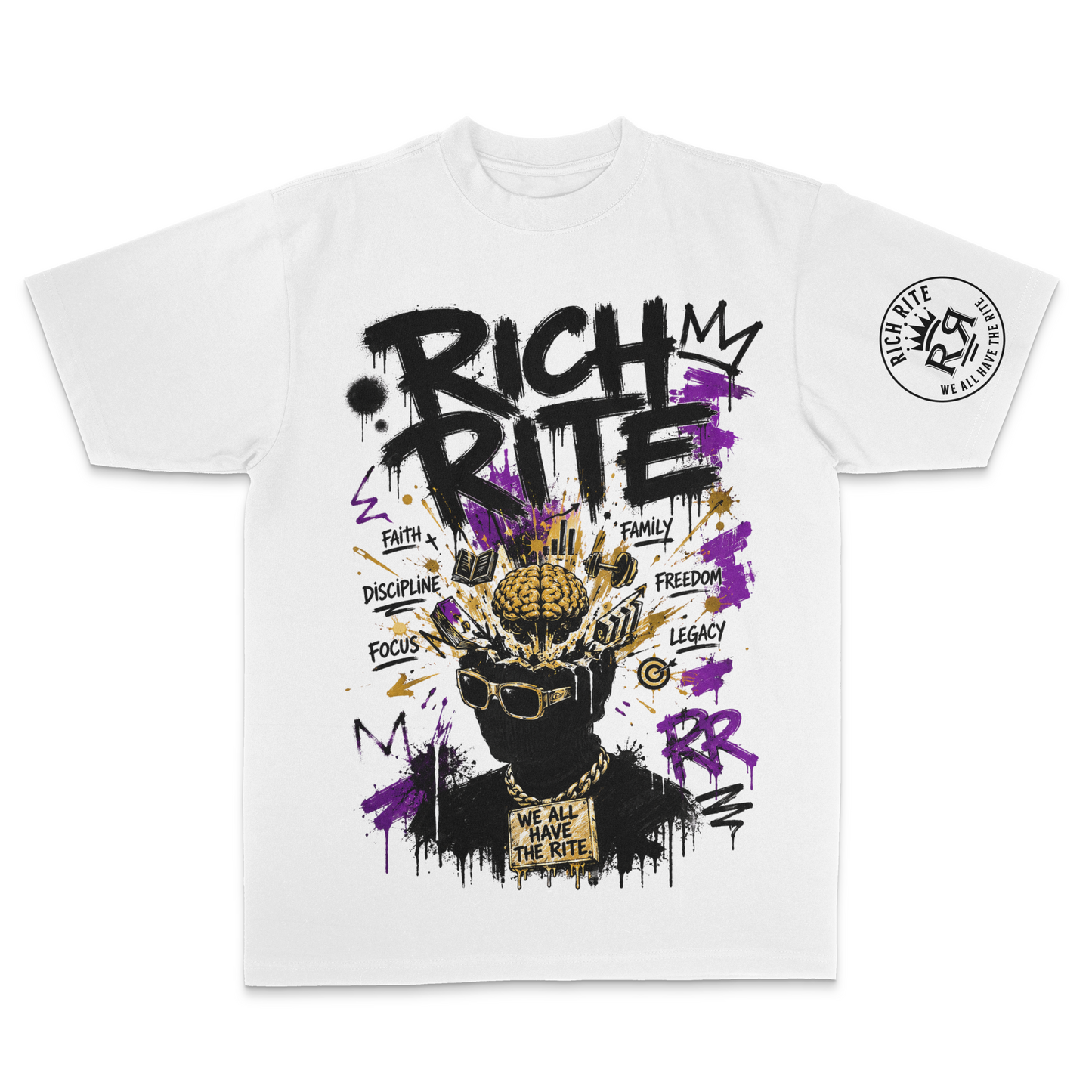 Rich Rite Mindset Max Heavyweight Unisex T-Shirt