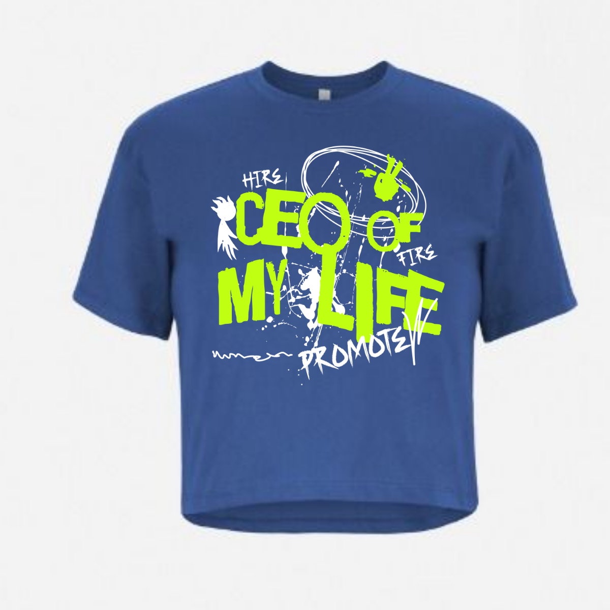 CEO Of My Life Relaxed Fit Cropped Graphic T-shirt