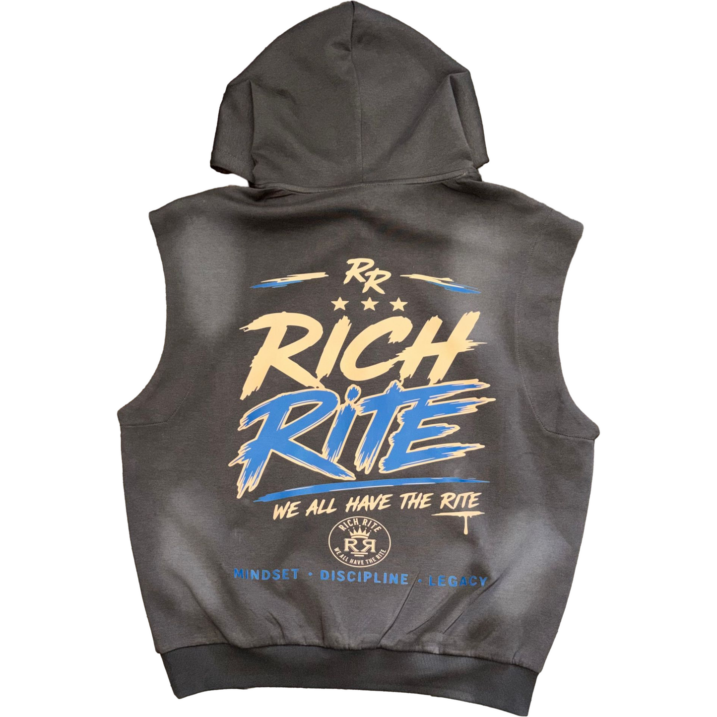 Rich Rite Unisex sleeveless hoodie ***PLEASE ALLOW UP TO TWO WEEKS FOR DELIVERY FOR THIS ITEM***