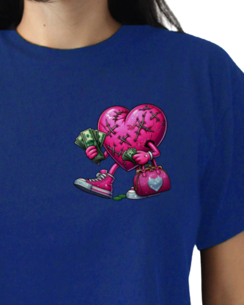 Got Out My Feelings And Got In My Bag Relaxed Fit Cropped Graphic T-shirt