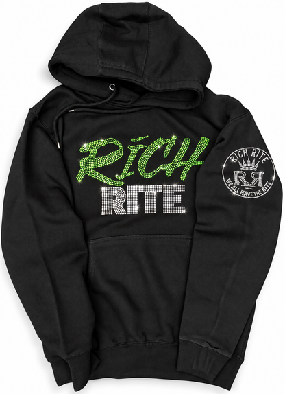 Rich Rite Rhinestone Unisex Hoodie