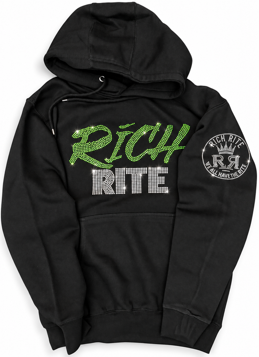 Rich Rite Rhinestone Unisex Hoodie