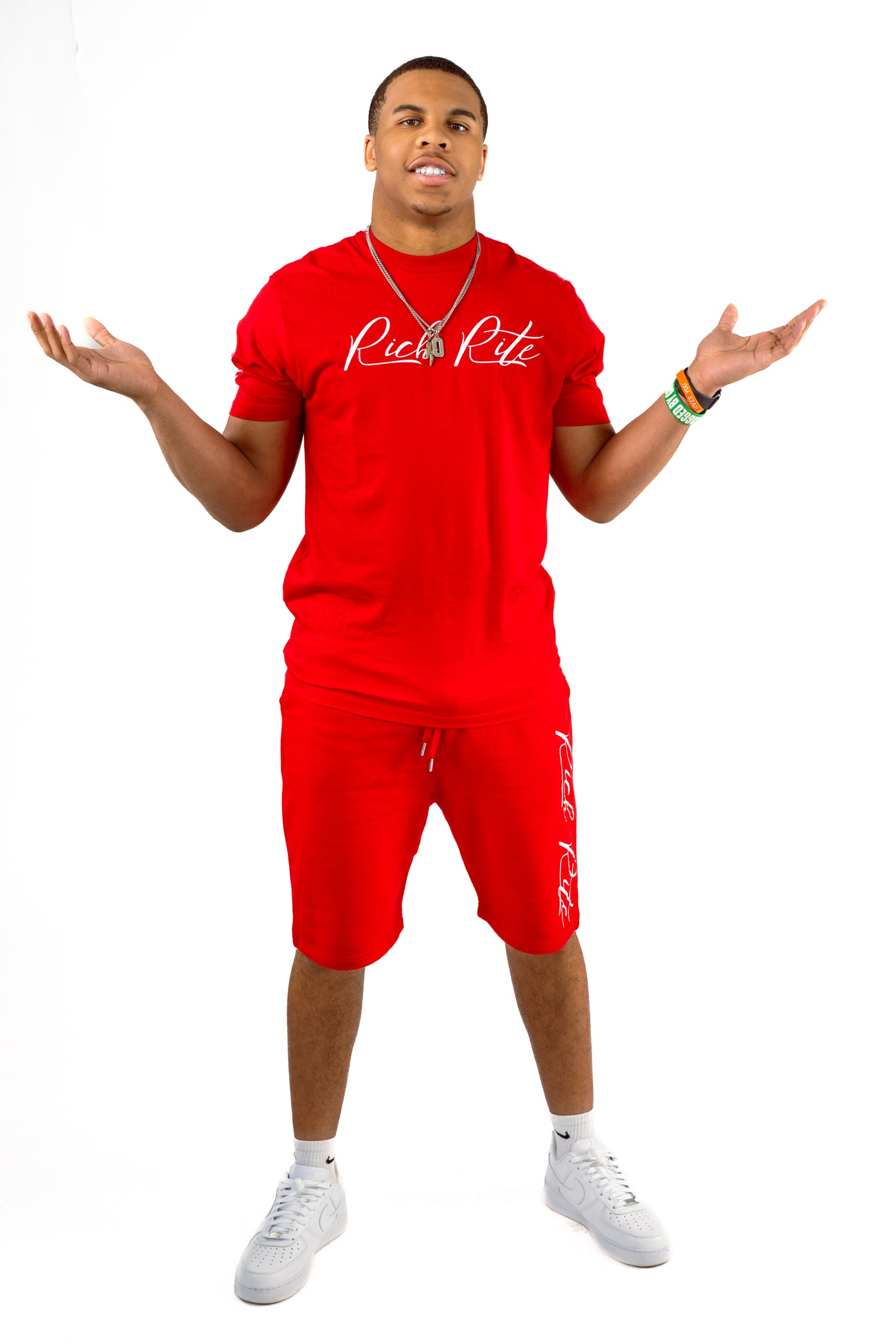 Rich Rite Script Unisex Short Set