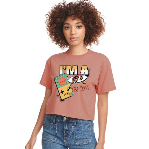 I'm A 90's Bitch Relaxed Fit Cropped T-Shirt