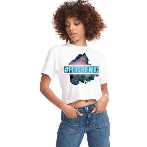 FLAKEDEMIC Relaxed Fit cropped Tee