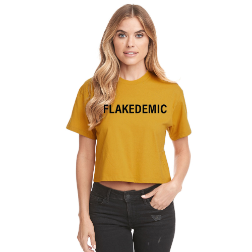 FLAKEDEMIC Relaxed Fit Cropped Tee