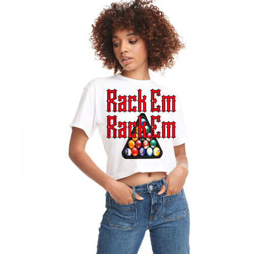 Rack Em Rack Em Relaxed Fit Cropped T-Shirt