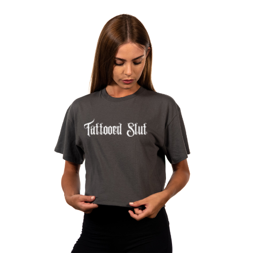 Tattooed Slut Crop Top