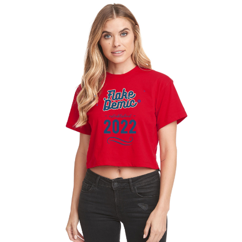 FLAKEDEMIC Relaxed Fit Cropped Tee