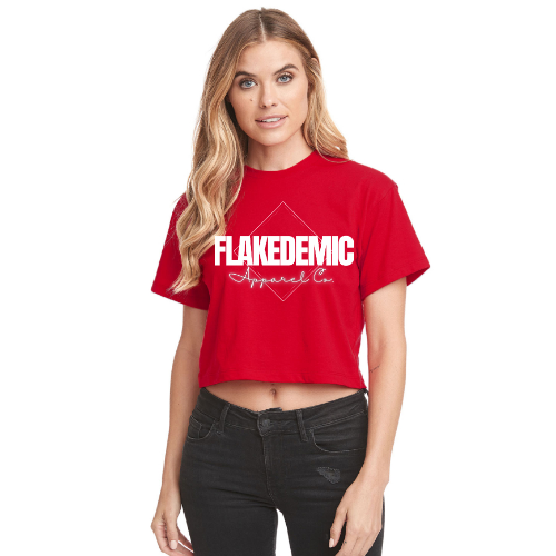 FLAKEDEMIC Apparel Co. Relaxed Fit Cropped Tee