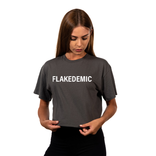 FLAKEDEMIC Relaxed Fit Cropped Tee