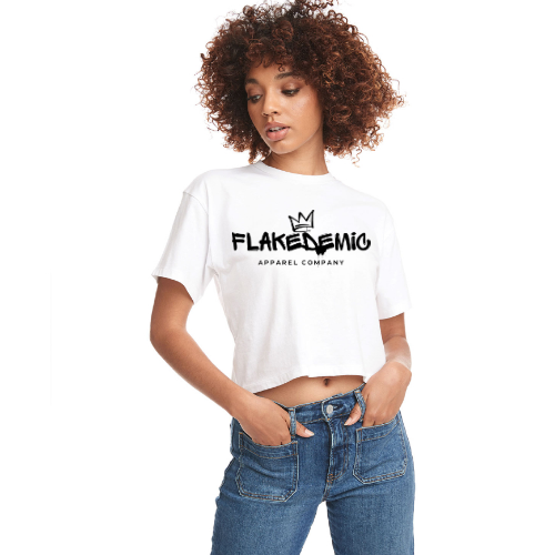 FLAKEDEMIC (Crown) Relaxed Fit Cropped Tee
