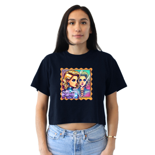 A Mirror Could Tell 1000 Stories Relaxed Fit Cropped T-Shirt