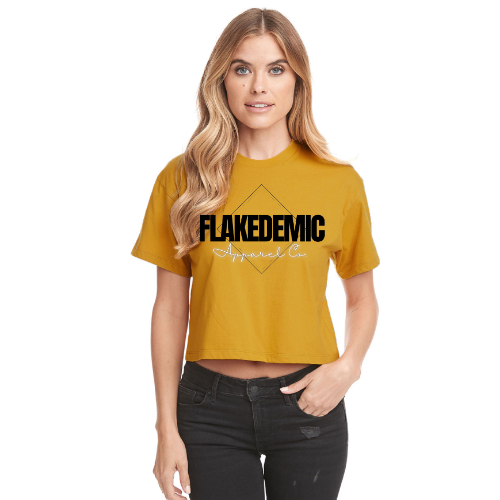 FLAKEDEMIC Apparel Co. Relaxed Fit Cropped Tee