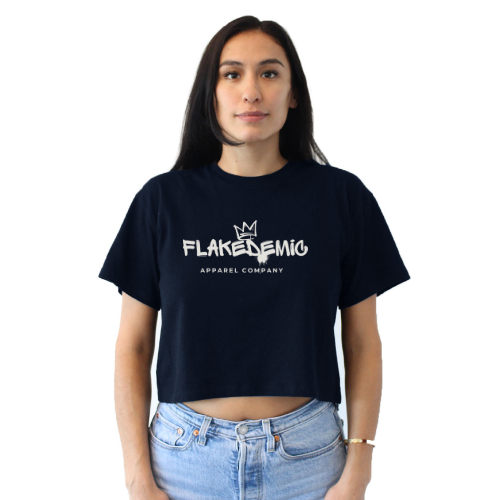 FLAKEDEMIC (Crown) Relaxed Fit Cropped Tee