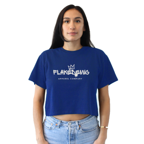 FLAKEDEMIC (Crown) Relaxed Fit Cropped Tee