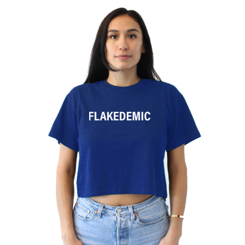 FLAKEDEMIC Relaxed Fit Cropped Tee