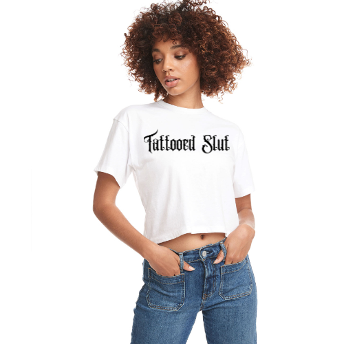 Tattooed Slut Crop Top