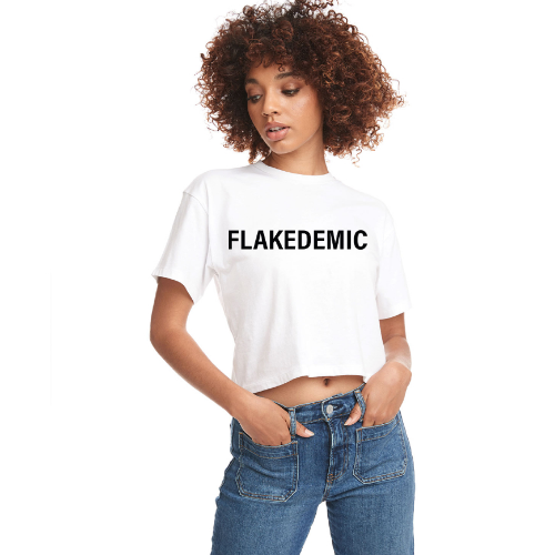 FLAKEDEMIC Relaxed Fit Cropped Tee