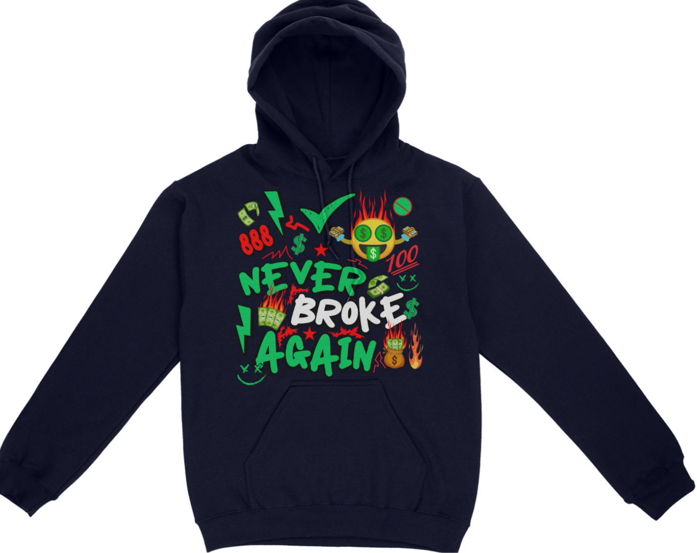 Never Broke Again Graphic Unisex Hoodie