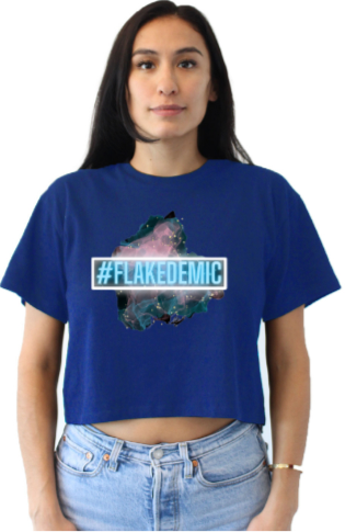 FLAKEDEMIC Relaxed Fit cropped Tee