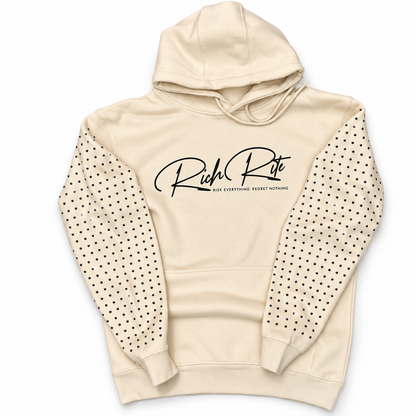 Rich Rite Black Rhinestone Unisex Hoodie