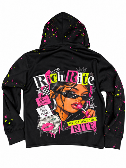 Rich Rite Paint Splatter Unisex Hoodie