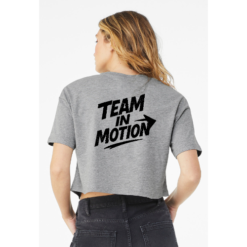 Team In Motion Front And Back Jersey Cropped T-Shirt