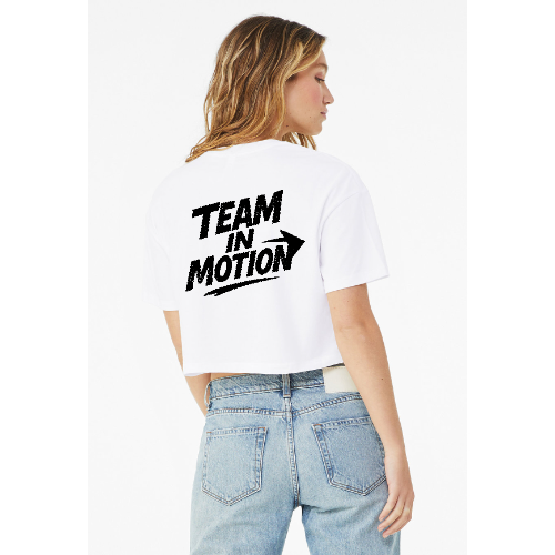 Team In Motion Front And Back Jersey Cropped T-Shirt