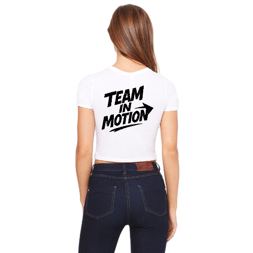 Team In Motion Front and Back Fitted Crop Top