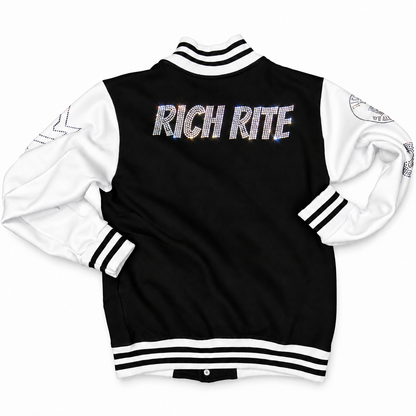 Rich Rite Rhinestone Varsity Jacket