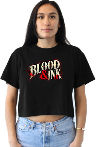 Blood and Ink Logo Crop Top