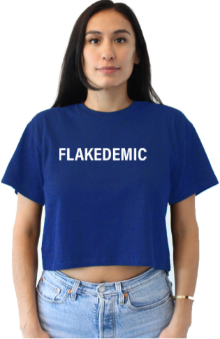 FLAKEDEMIC Relaxed Fit Cropped Tee