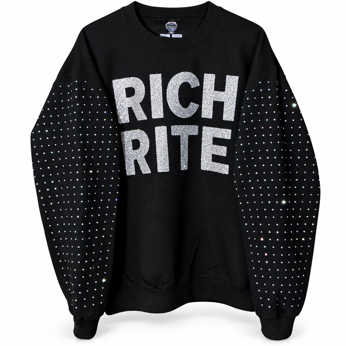 Rich Rite Glitter Rhinestone Unisex Sweatshirt