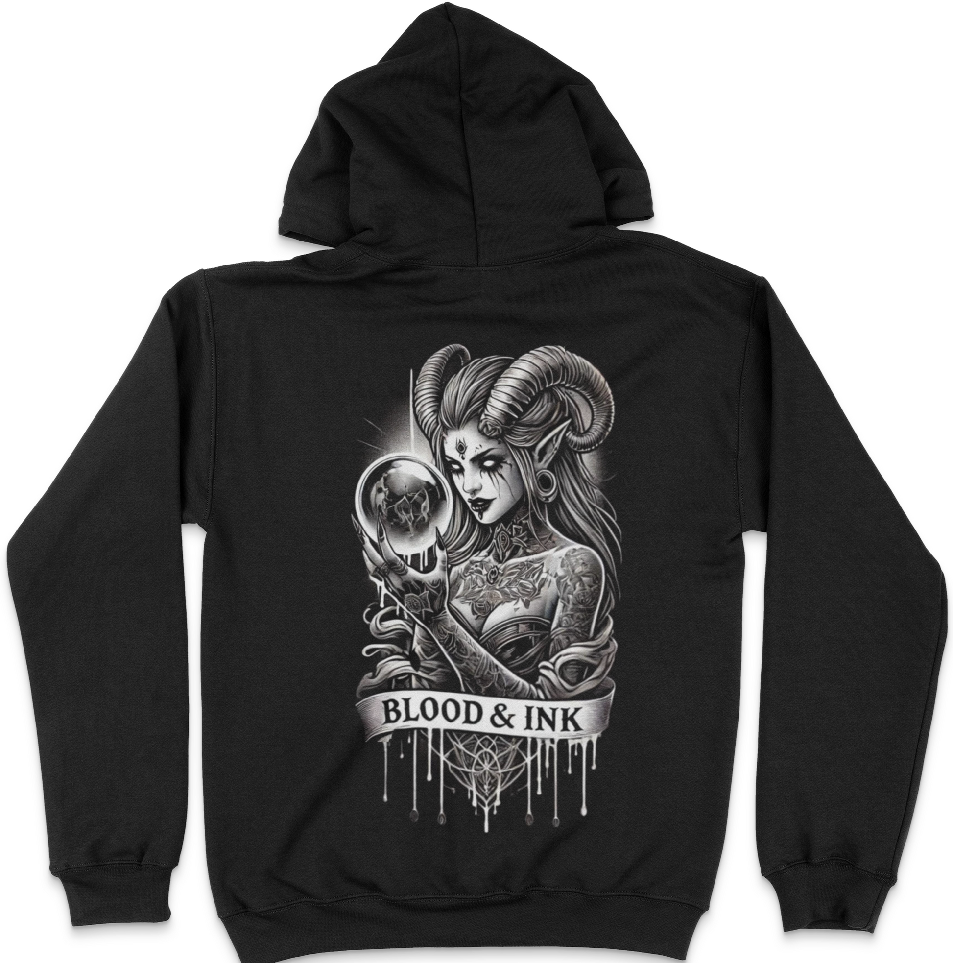 Blood and Ink Graphic Unisex Hoodie