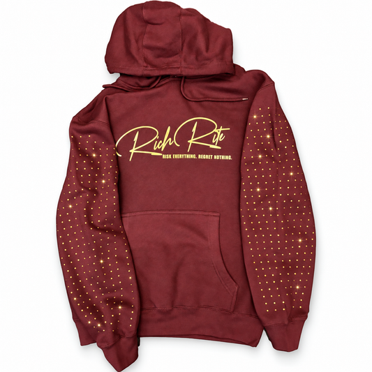 Rich Rite Gold Foil/Rhinestone Unisex Hoodie