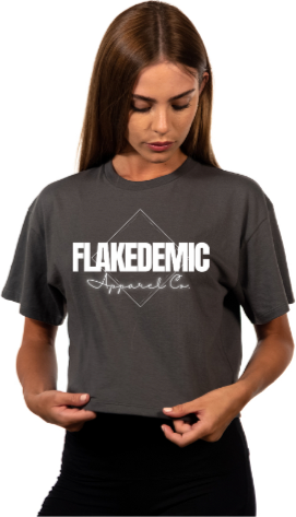 FLAKEDEMIC Apparel Co. Relaxed Fit Cropped Tee